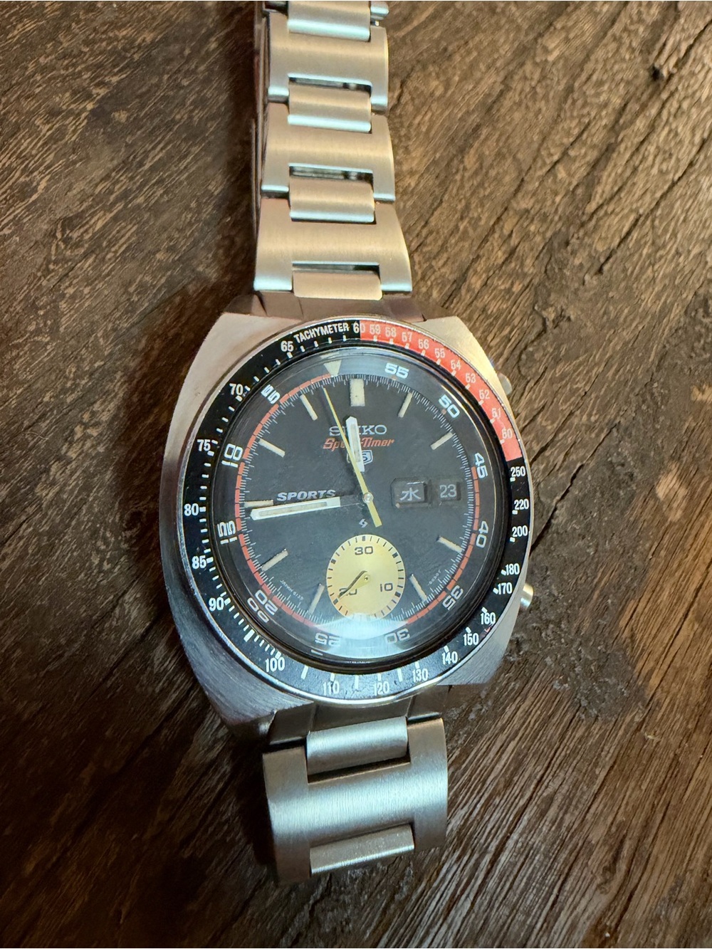 Vintage Seiko 5 Sports Speed-Timer 6139-6030 Chronograph April 1970 Proof Dial